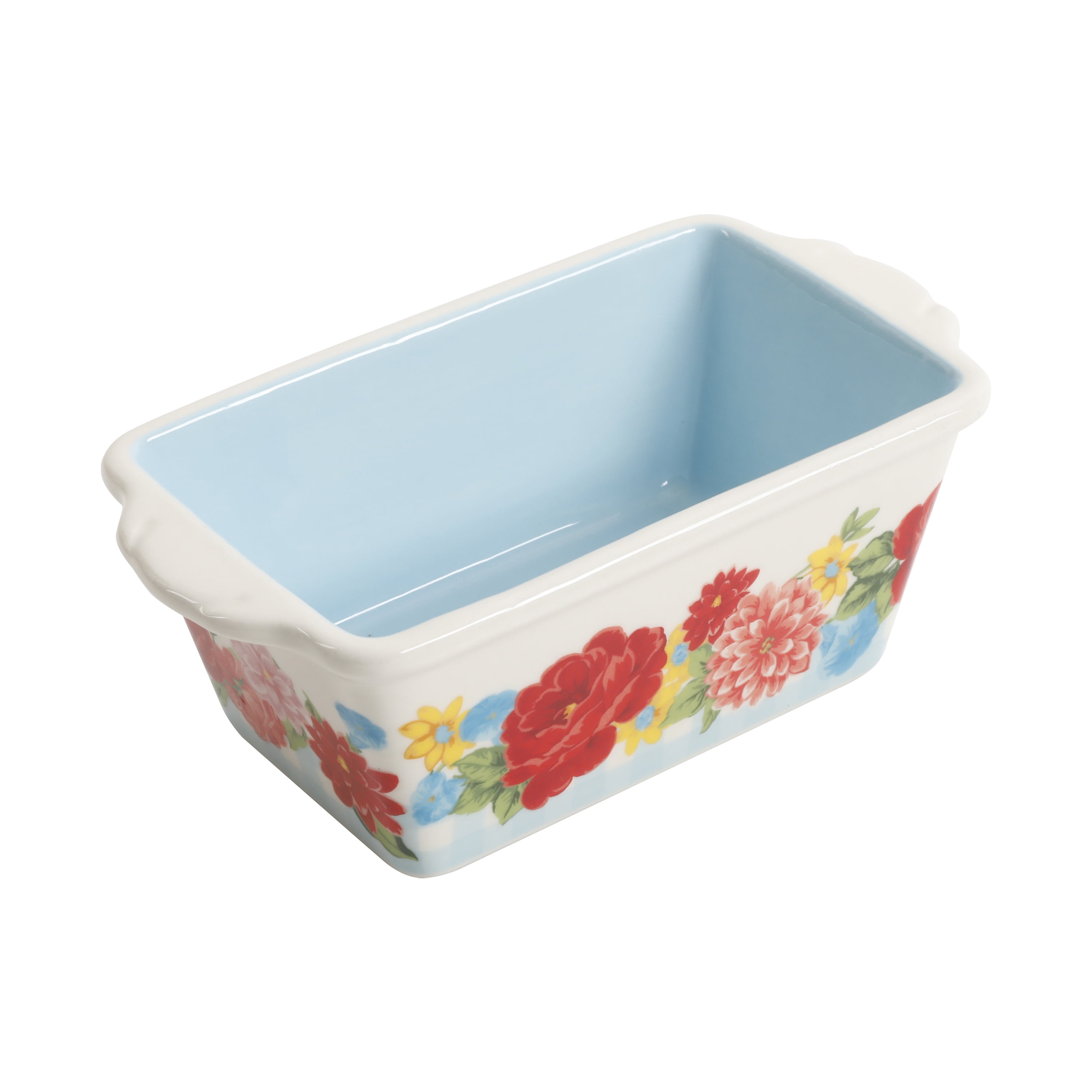 The Pioneer Woman Sweet Rose Mini Ceramic Loaf Pan