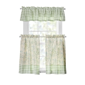 The Pioneer Woman Sweet Sprigs 3-Piece Tier Set, Sage, 60 in W x 14 in L
