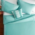 The Pioneer Woman Teal Cotton Eyelet 4Piece Full/Queen Comforter Set