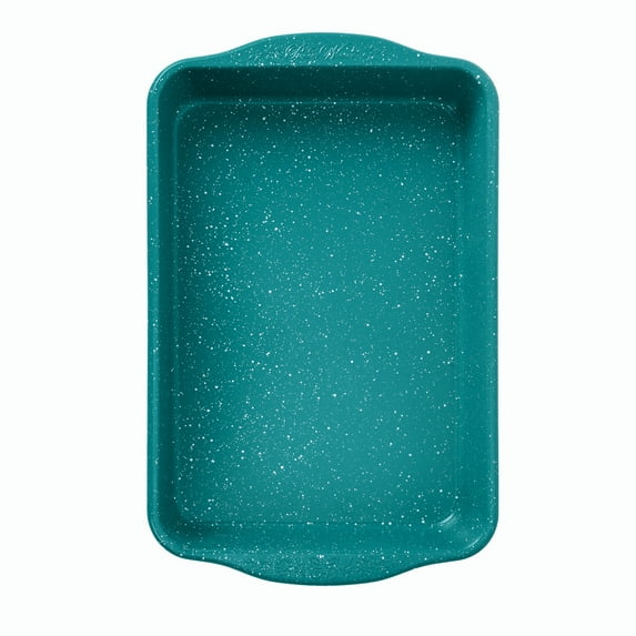 The Pioneer Woman Teal Speckle 9" x 13" Nonstick Aluminum Cake Pan