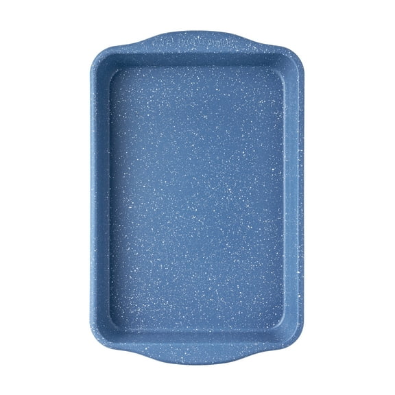 The Pioneer Woman 9" x 13" Aluminized Steel Nonstick Cake Pan, Blue Speckle