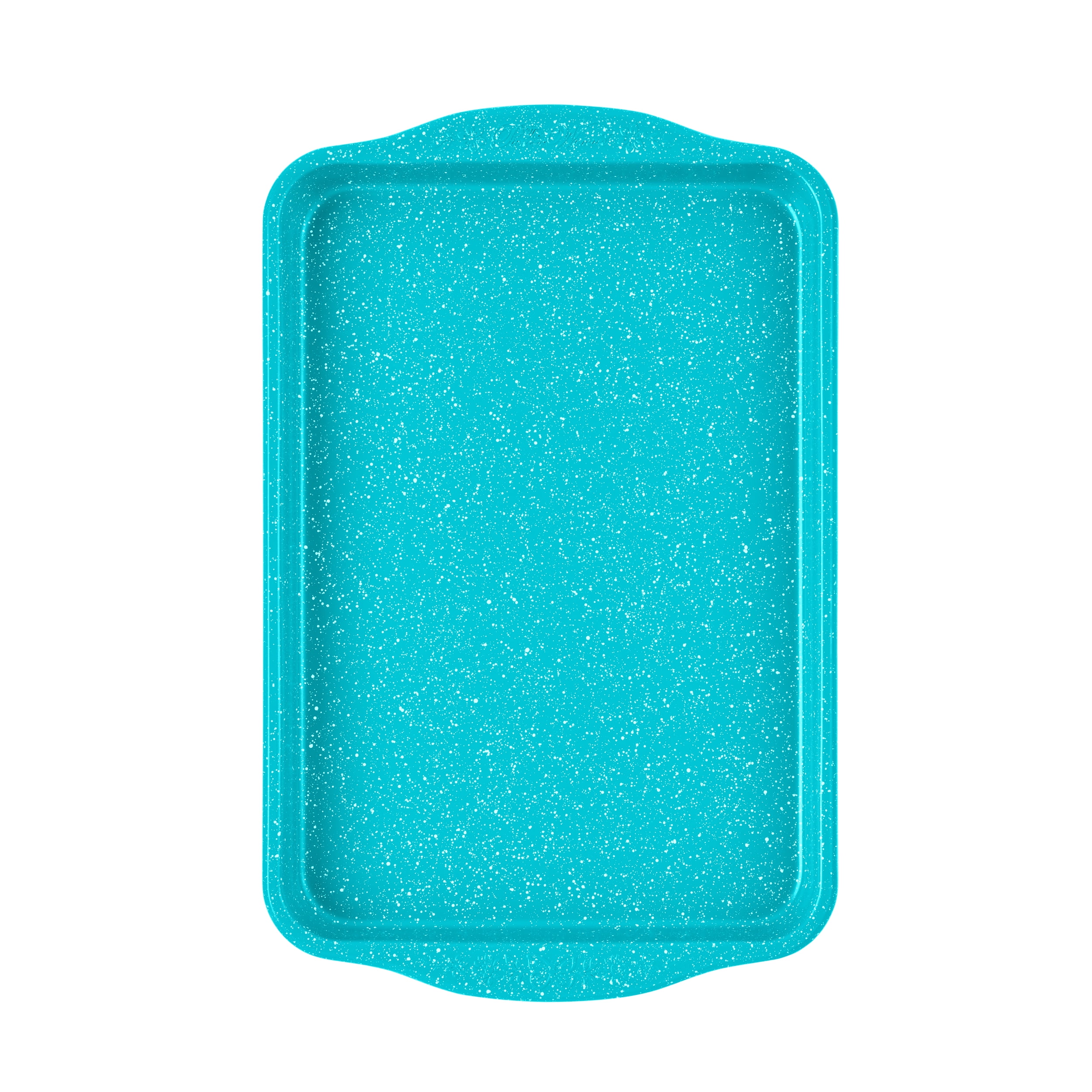 The Pioneer Woman Teal Speckle 9" x 15" x 1'' Nonstick Aluminum Baking Sheet