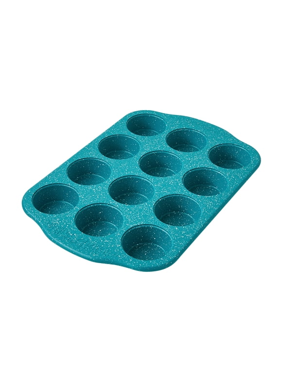 The Pioneer Woman Teal Speckle Timeless 12-Cavity Nonstick Muffin Pan
