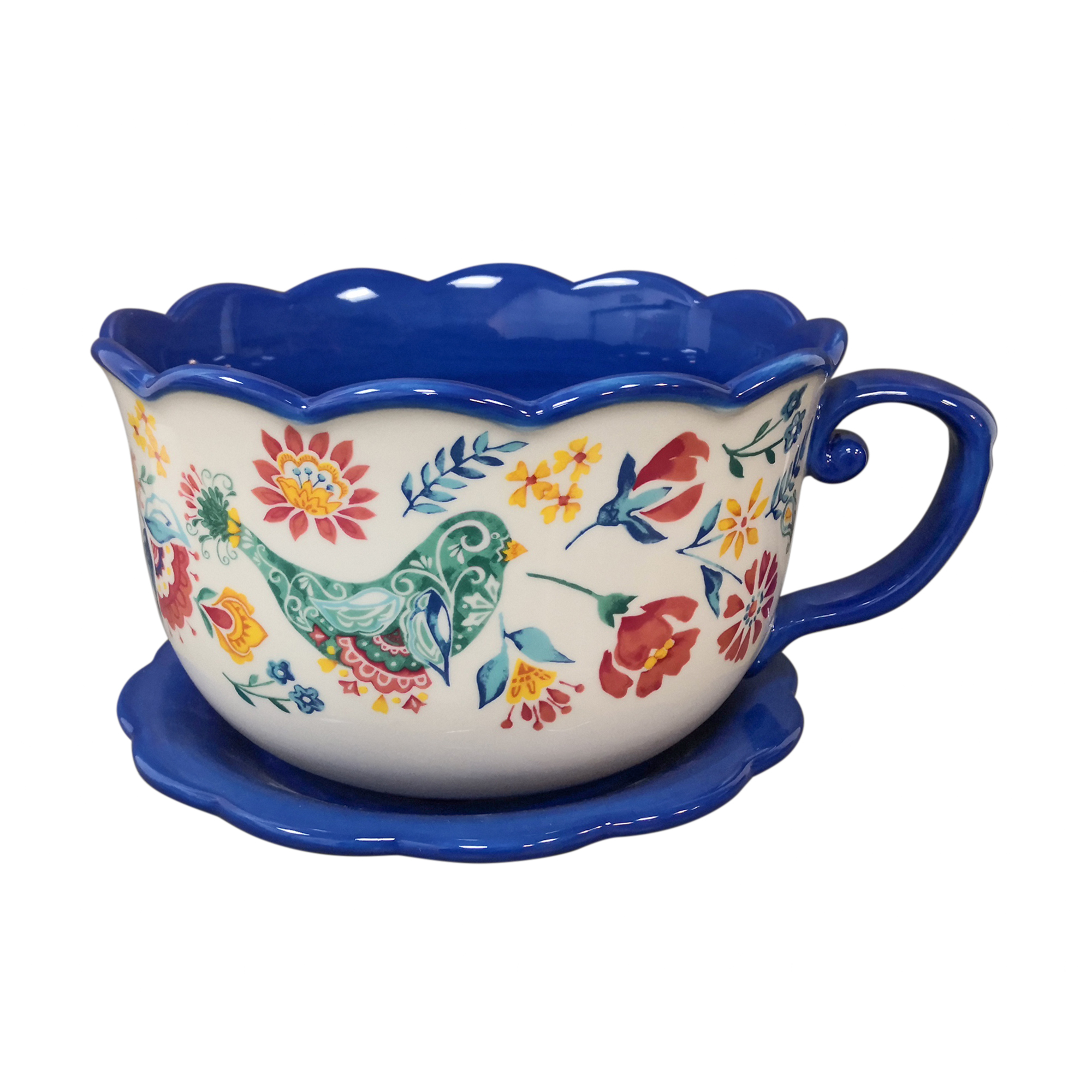 The Pioneer Woman Teapcup Planter Mazie, 10 in, Stoneware - image 1 of 4