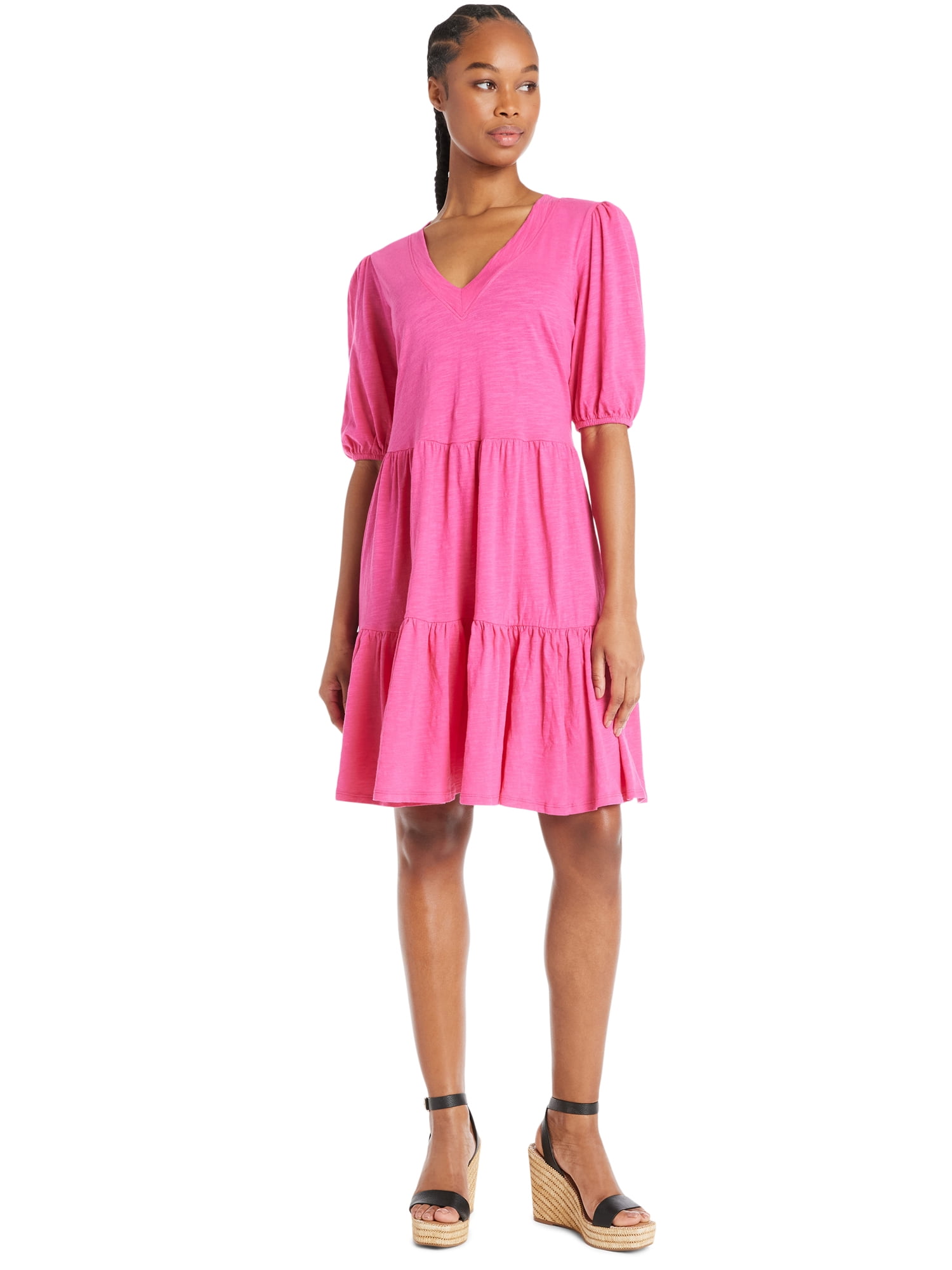 The Pioneer Woman Tiered Knit Dress, Women’s, Sizes XS3X