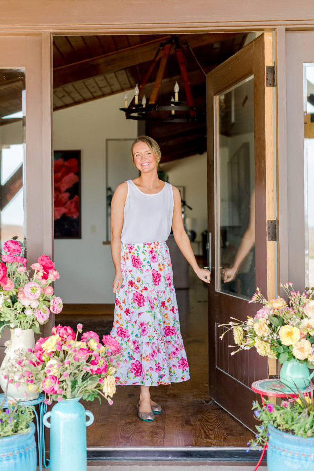 Peasant top skirt walmart