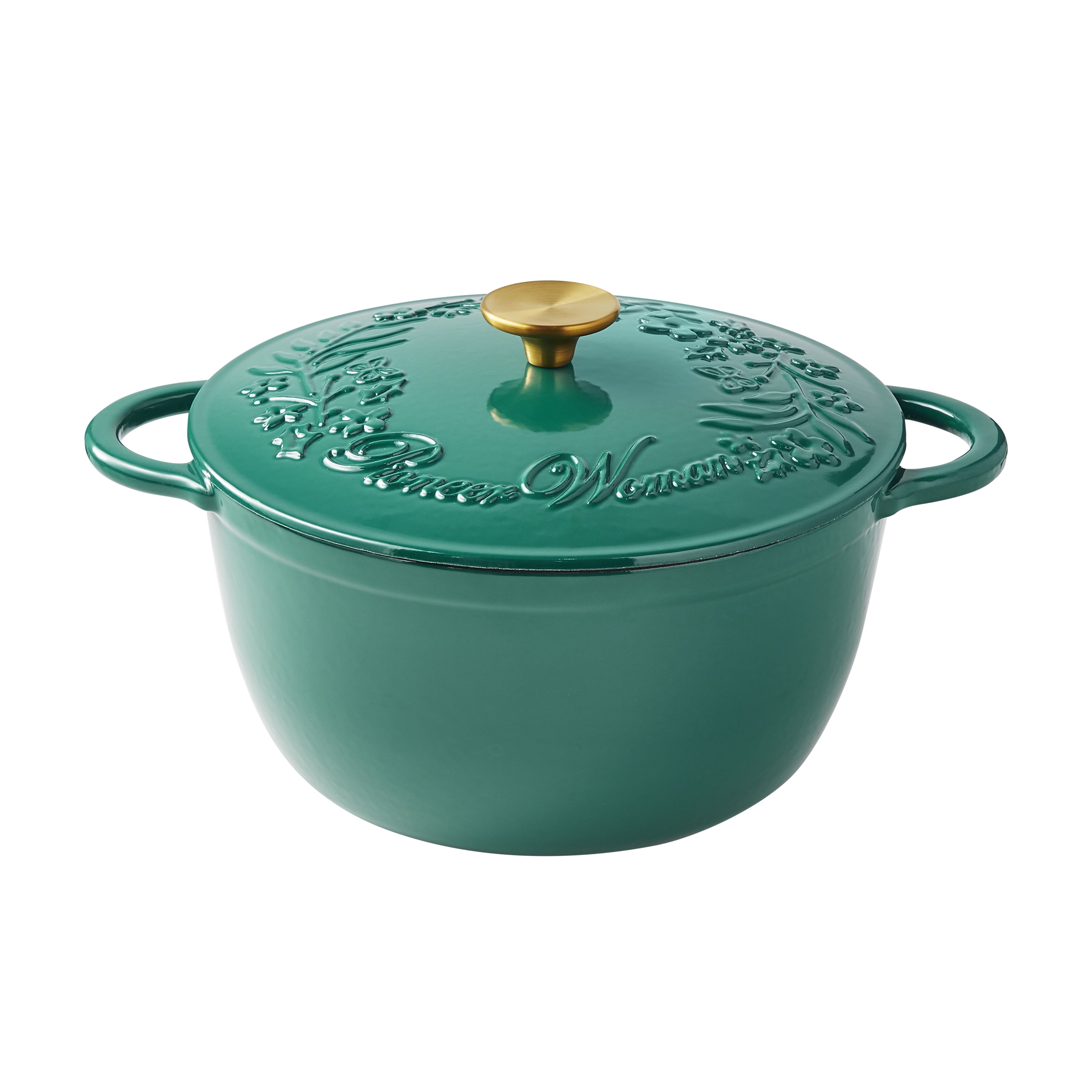 The Pioneer Woman Timeless Beauty 6-Quart Enamel-on-Cast Iron Holiday Dutch  Oven, Linen 