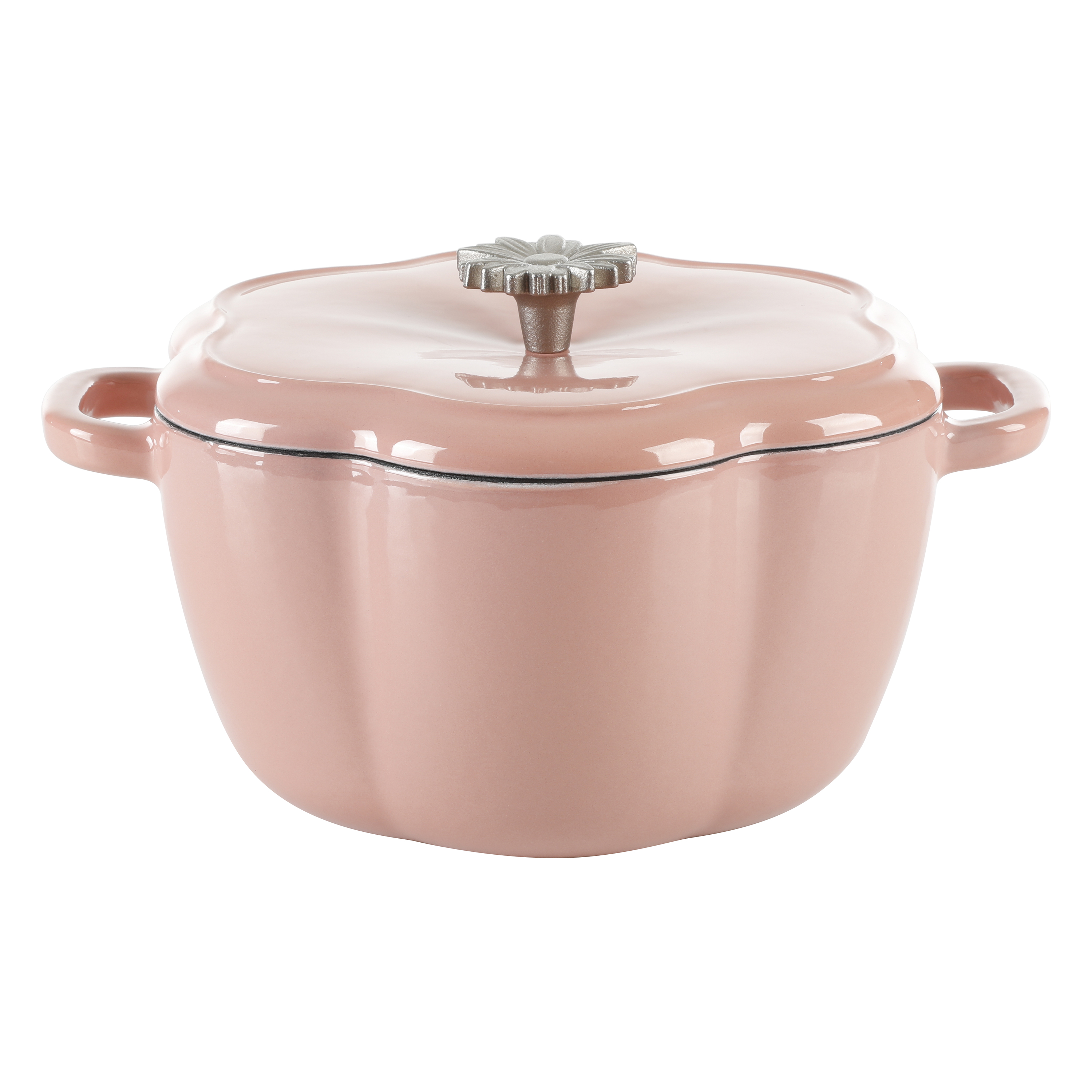 The Pioneer Woman Timeless Beauty Enamel on Cast Iron 3-Quart Dutch Oven, Pink - image 1 of 9