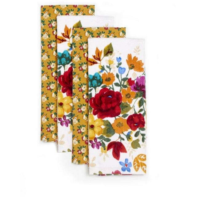 The Pioneer Woman Timeless Floral Kitchen Towels, Pack of 4