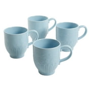 The Pioneer Woman Toni 17-Ounce Light Blue Mugs, 4-Pack