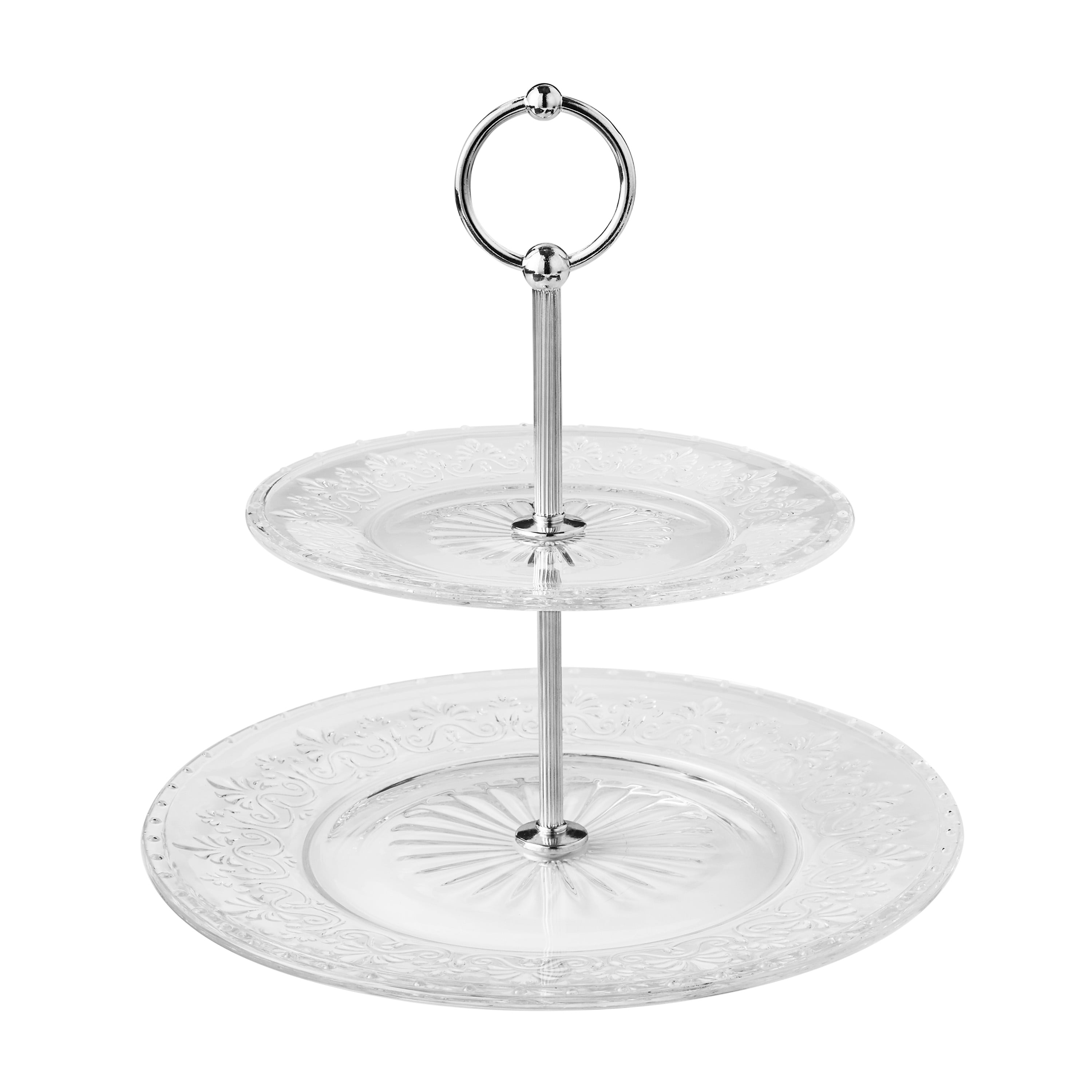 The Pioneer Woman Two-Tiered Glass Server, Clear - Walmart.com