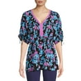 thumbnail image 1 of The Pioneer Woman V-Neck Blouse with Dolman Sleeves, Women's, 1 of 6