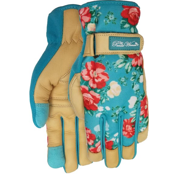 The Pioneer Woman Vintage Floral Goatskin Leather Glove, Small