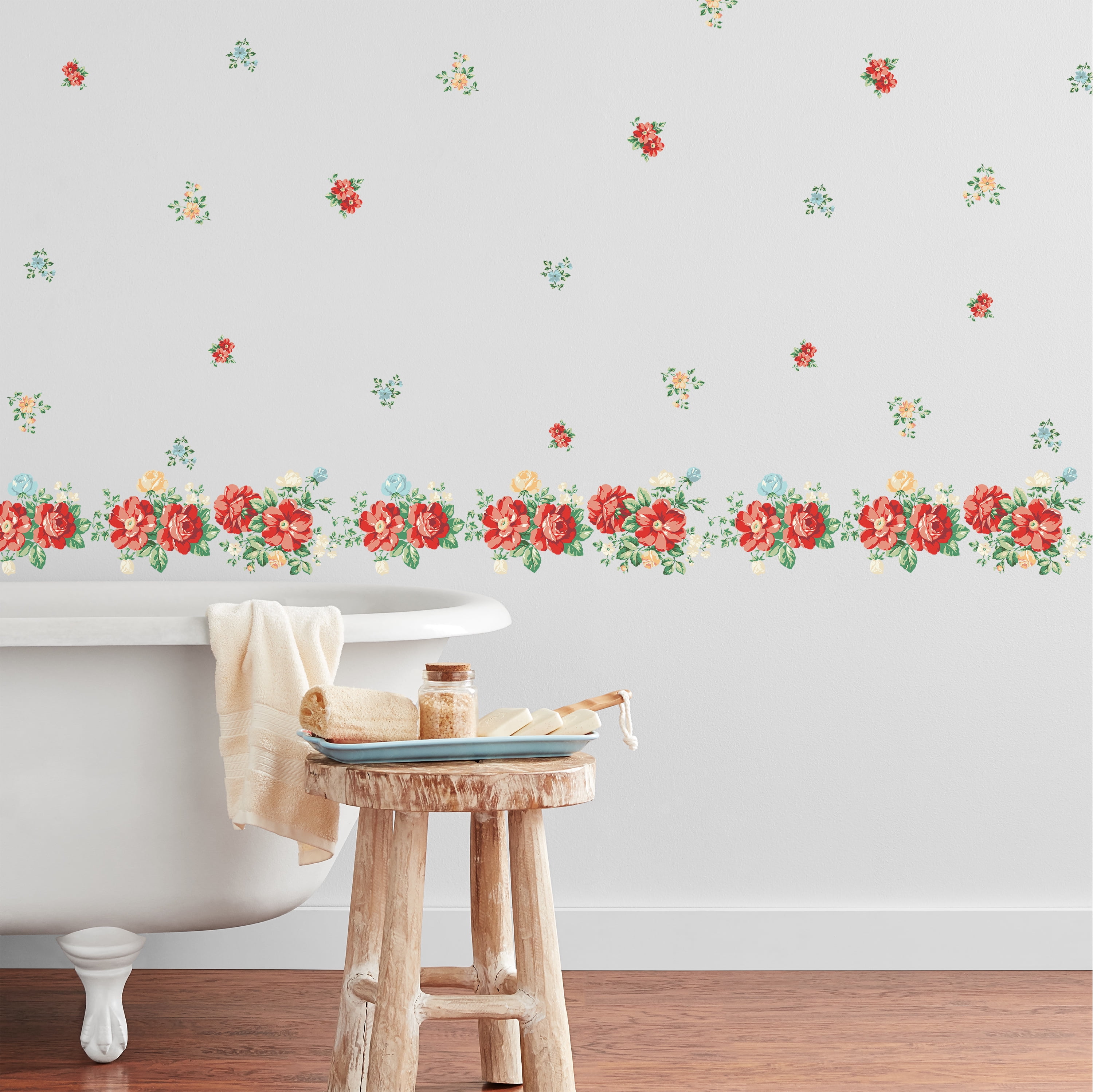 The Pioneer Woman Vintage Floral Peel and Stick Wall Decals