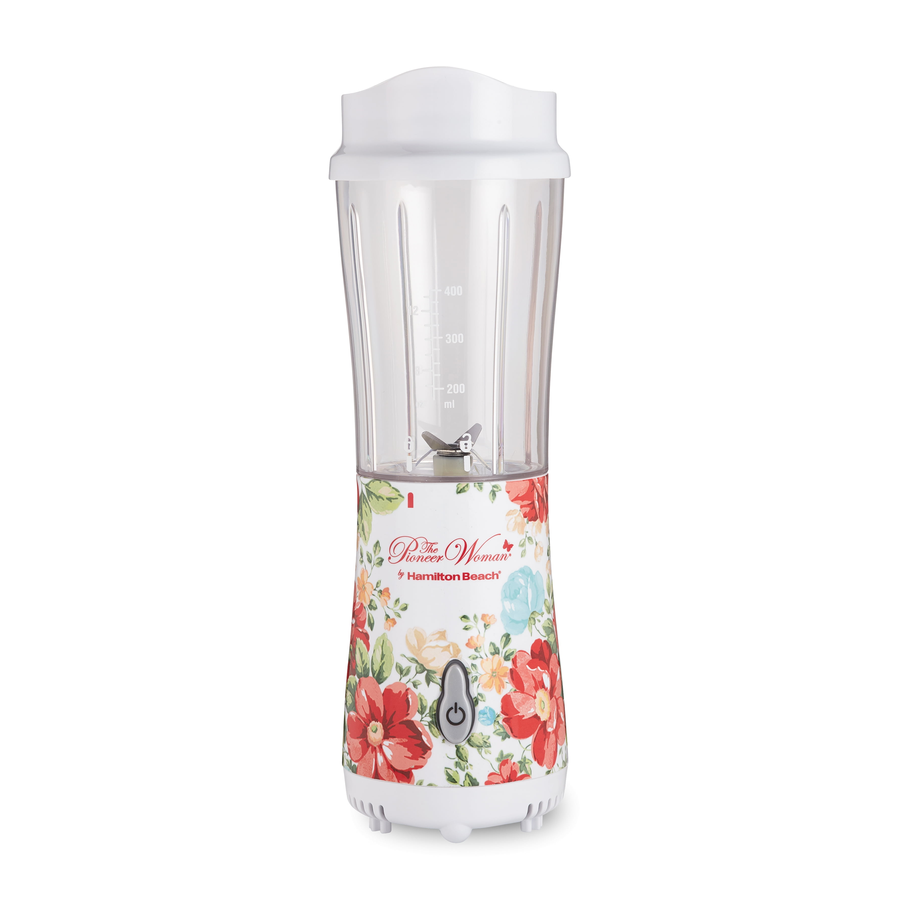 The Pioneer Woman Vintage Floral 14 Ounce Personal Blender with Travel Lid
