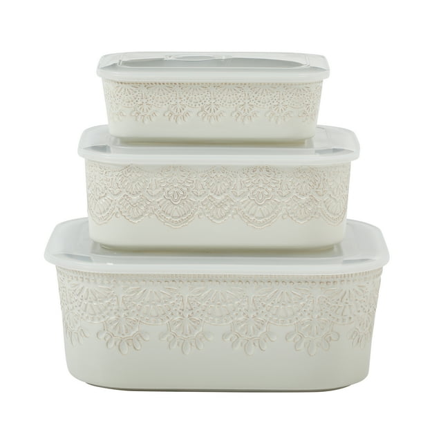 The Pioneer Woman Vintage Lace 6-Piece Nesting Casserole Baking