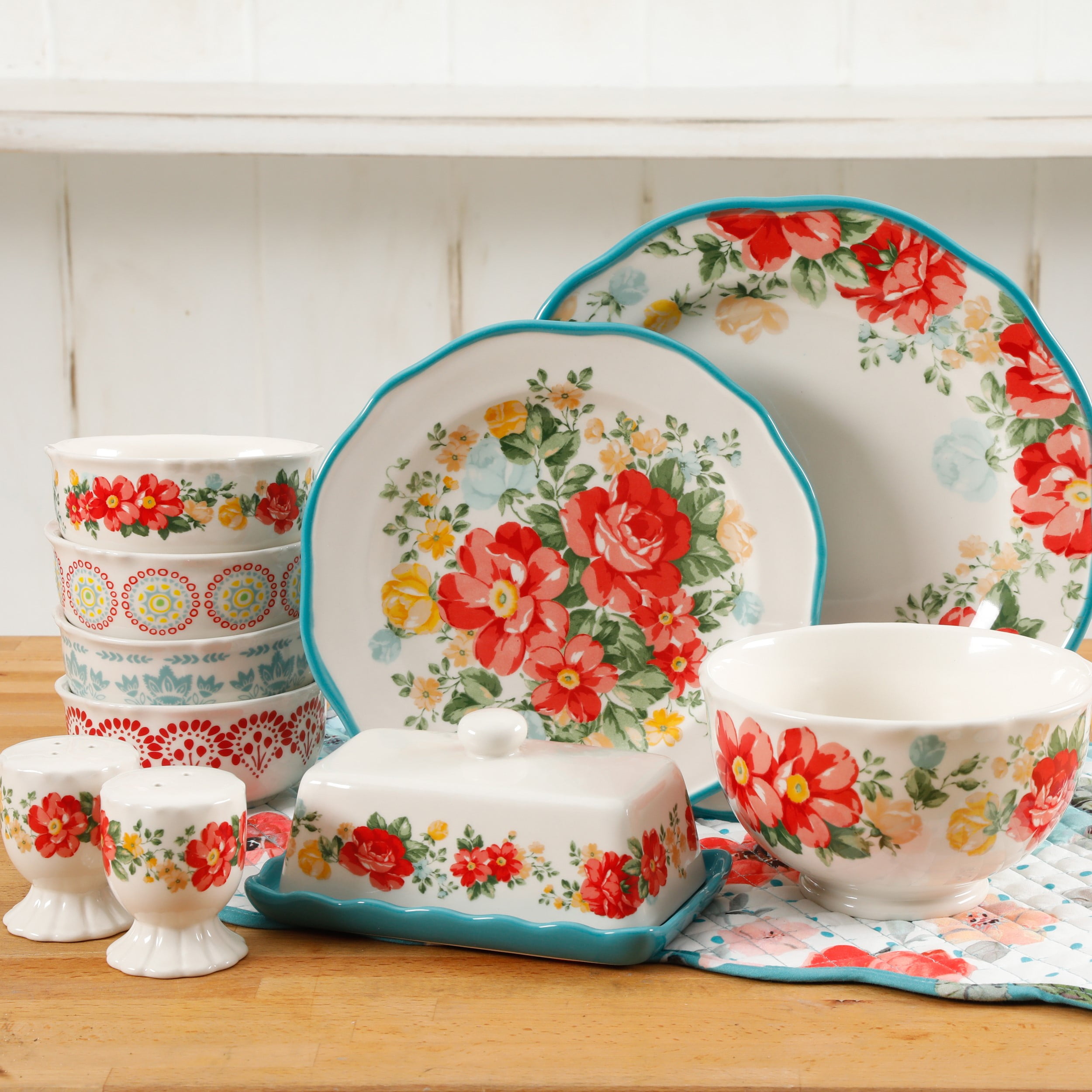 Pioneer Woman Vintage Floral Bowls set of 3 