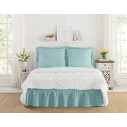 The Pioneer Woman Washy Trellis 3-Piece Bedskirt and Sham Set