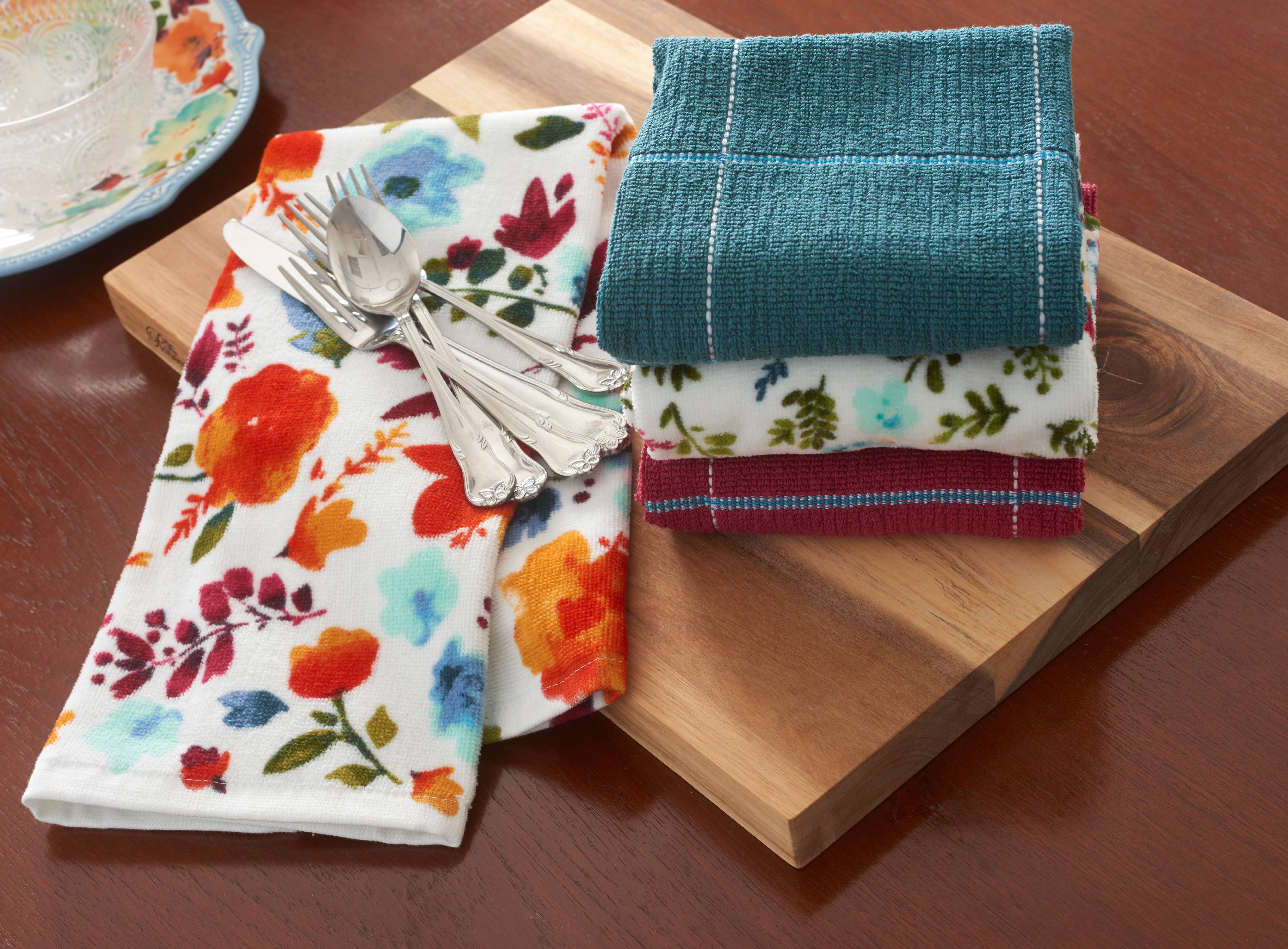 The Pioneer Woman Willow Kitchen Towel Set, Multicolor, 4 Piece - image 1 of 2