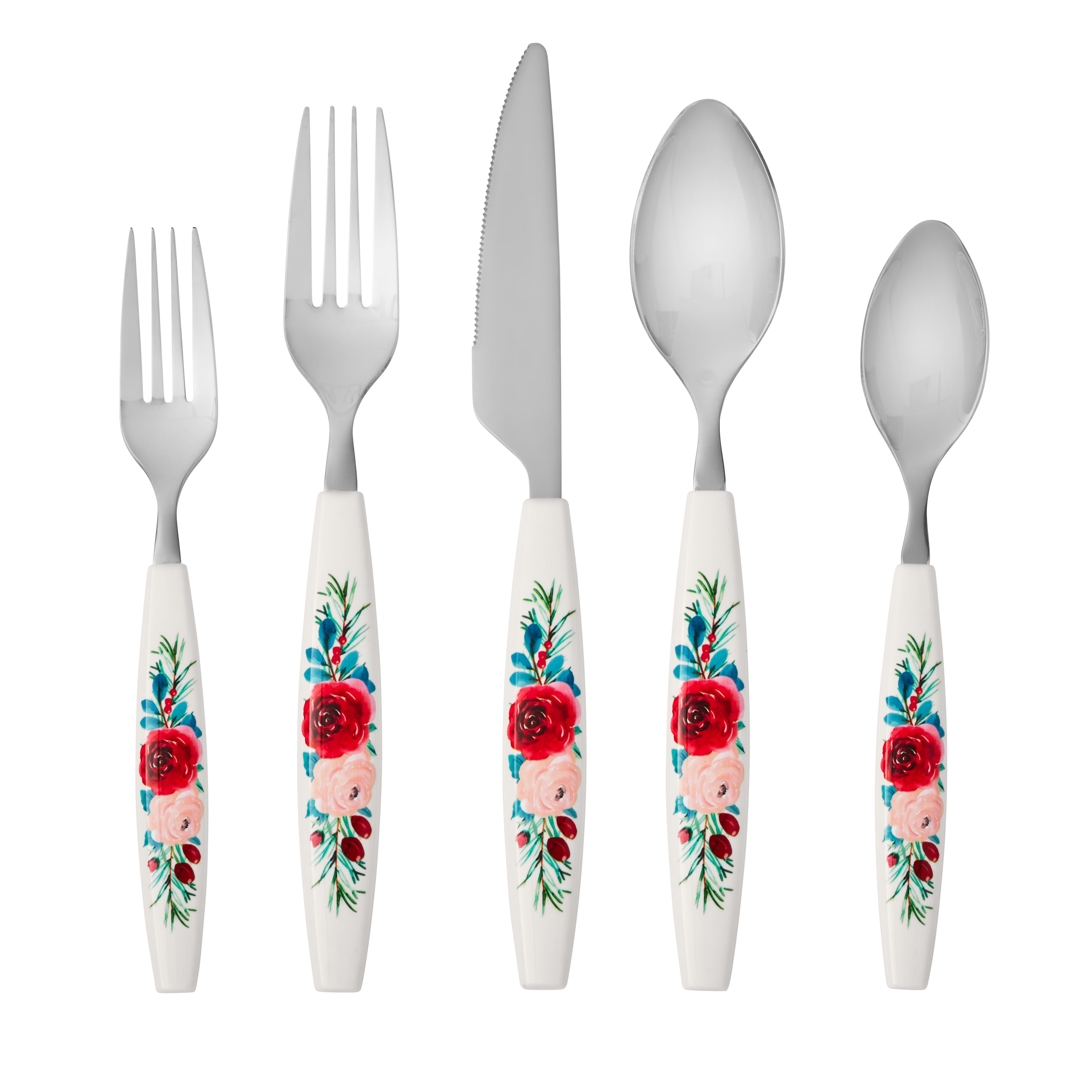 The Pioneer Woman Sweet Rose 20-Piece Stainless Steel Cutlery Set