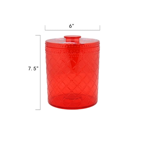 The Pioneer Woman Wishful Winter Tall Holiday Treat Container, Red