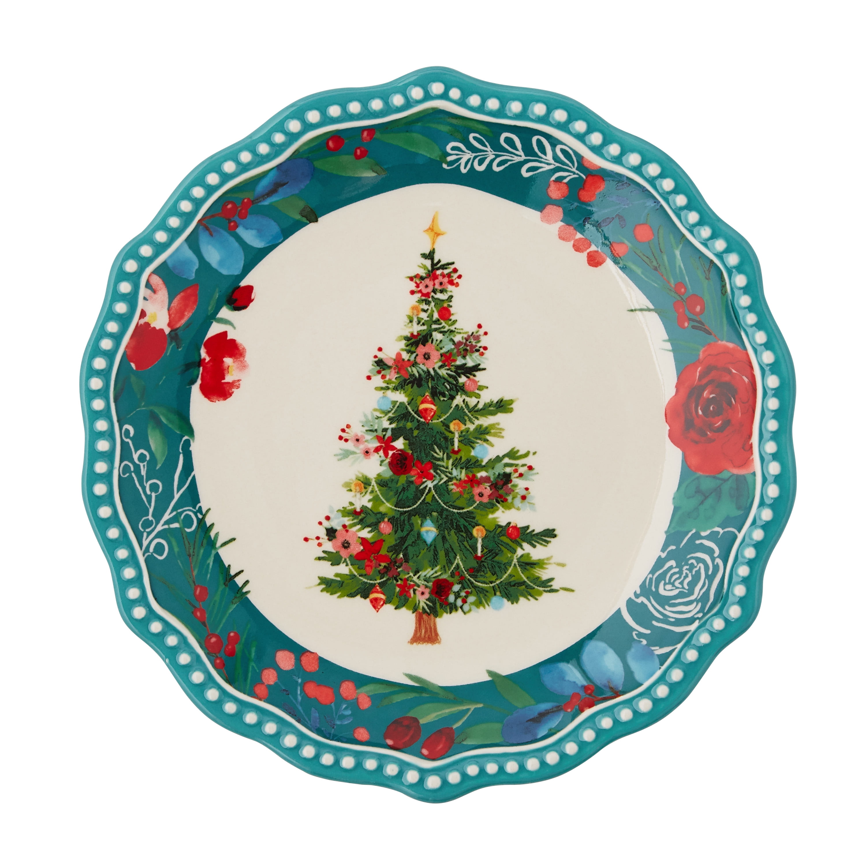 The Pioneer Woman Wishful Winter Tree Ceramic Appetizer