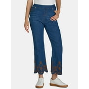 The Pioneer Woman Embroidered Denim Bootcut Jeans, Women's and Women’s Plus, Sizes XS-3X