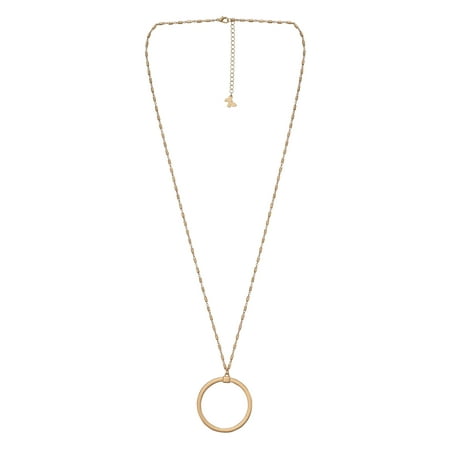 The Pioneer Woman - Women's Jewelry, Soft Gold-tone Circular Pendant Necklace