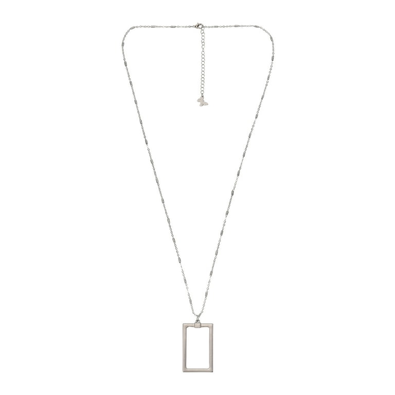 The Pioneer Woman Women s Jewelry Soft Silver tone Rectangular