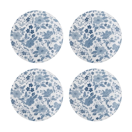 The Pioneer Woman by Corelle 4-Piece Salad Plate Set , Evie, Blue