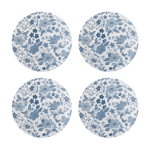 The Pioneer Woman by Corelle 4-Piece Salad Plate Set , Evie, Blue