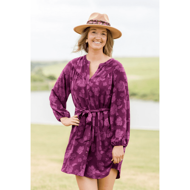 The Pioneer Woman Belted Mini Shirtdress, Women’s, Sizes S-3X