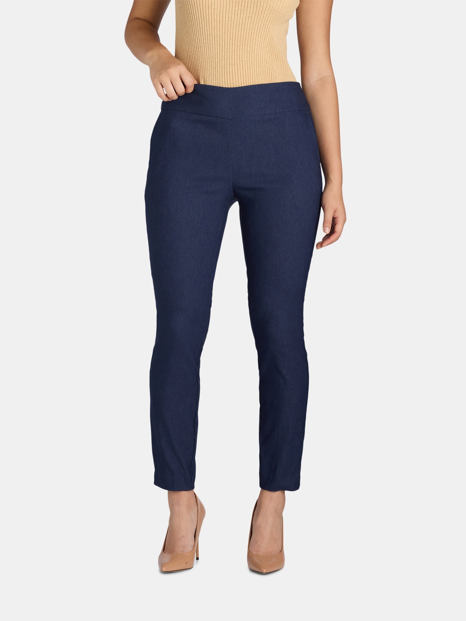 Pantalon Capri Laura Scott – Femme Grande Taille 3X – Beige Kaki Millénium – Neuf Avec étiquettes