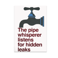 thumbnail image 1 of The Pipe Whisperer Listens for Hidden Leaks - Plumber Specialty - 13x19 Poster Print, 1 of 4