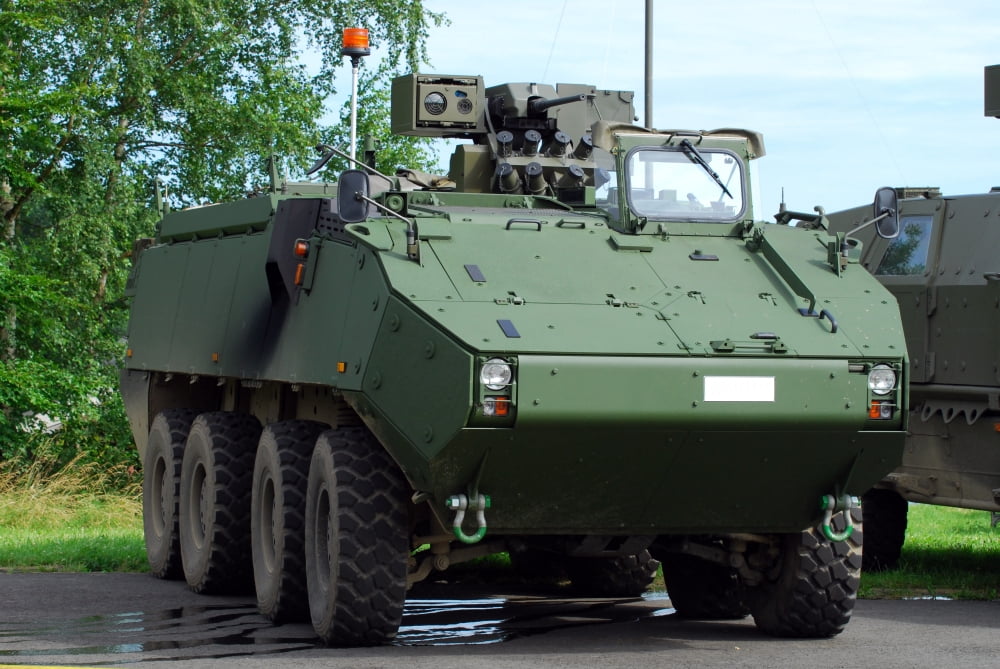 The Piranha IIIC of the Belgian Army Canvas Art - Luc De JaegerStocktrek Images (18 x 12)