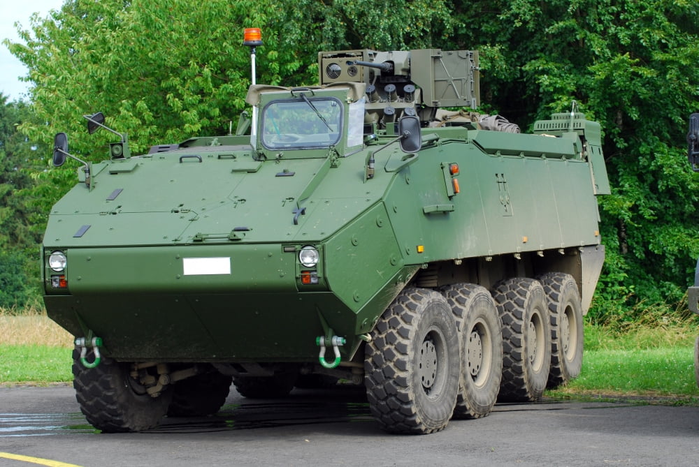 The Piranha IIIC of the Belgian Army Canvas Art - Luc De JaegerStocktrek Images (18 x 12)