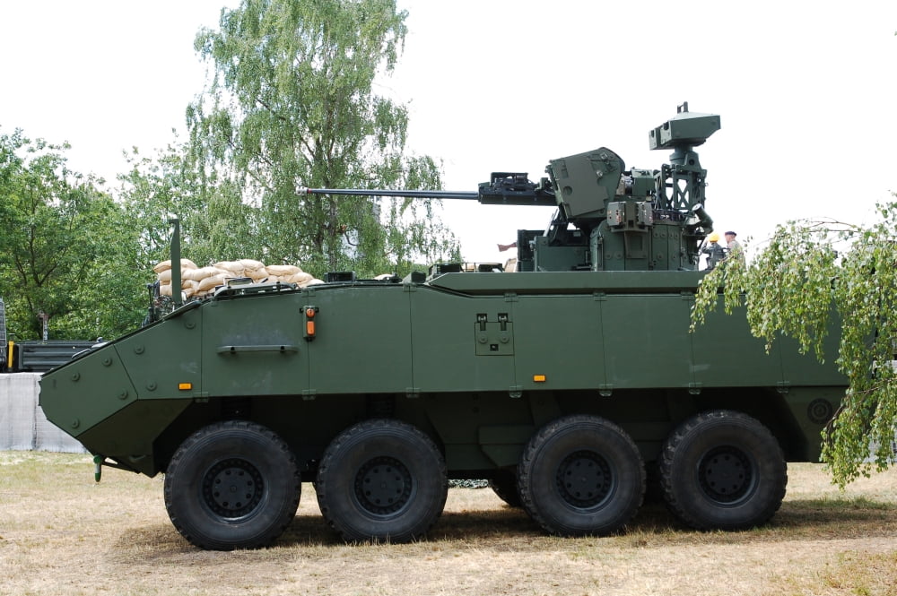 The Piranha IIIC of the Belgian Army Canvas Art - Luc De JaegerStocktrek Images (18 x 12)