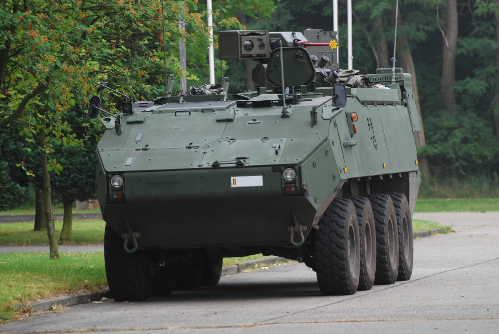 The Piranha IIIC of the Belgian Army Canvas Art - Luc De JaegerStocktrek Images (34 x 23)