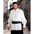 thumbnail image 1 of The Pirate Dressing C1004 John Coxon Renaissance Shirt- White - Small & Medium, 1 of 1