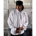 thumbnail image 1 of The Pirate Dressing C1008 Roberto Cofresi Shirt with Detachable Frill- White - Small & Medium, 1 of 1