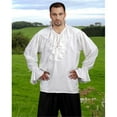 thumbnail image 1 of The Pirate Dressing C1098 Nobles Medieval Shirt- White - Extra Large, 1 of 1