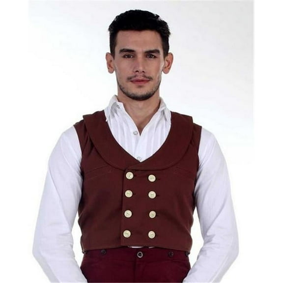 The Pirate Dressing C1285 Double-Breasted Engineer Vest- 3XL