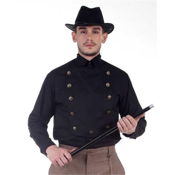 The Pirate Dressing C1291 Black Airship Shirt- Small
