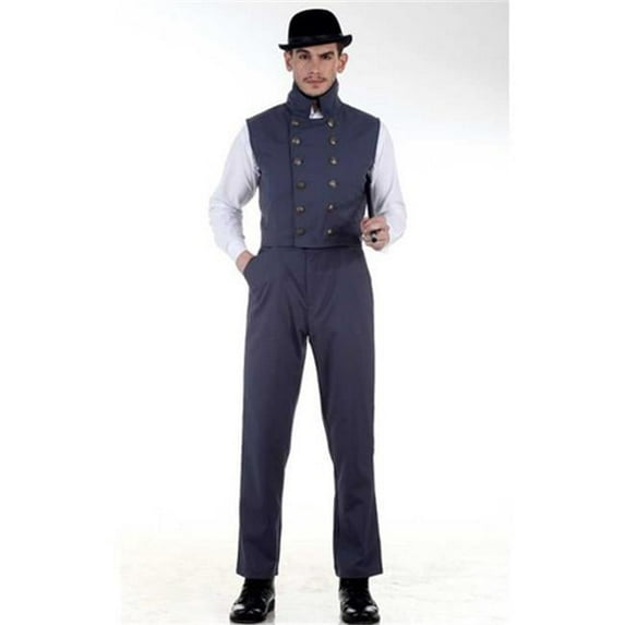 The Pirate Dressing C1327 Canvas Classic Pants- Grey - Small