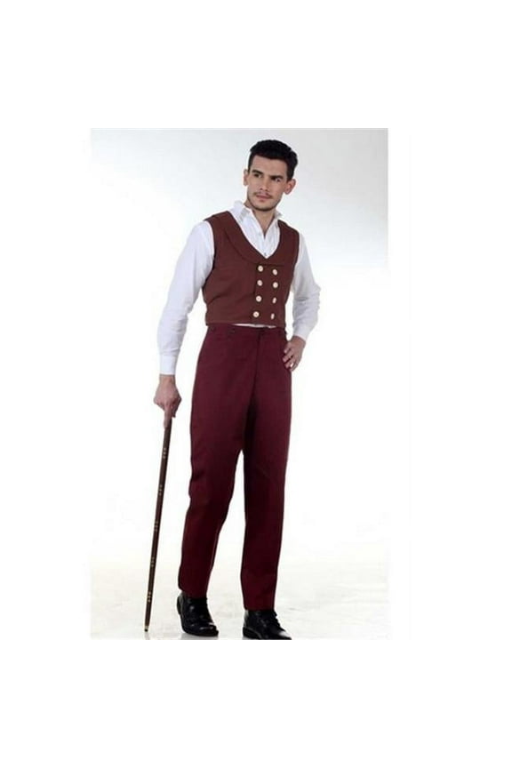 C1329 Canvas Classic Pants- Maroon - 2XL