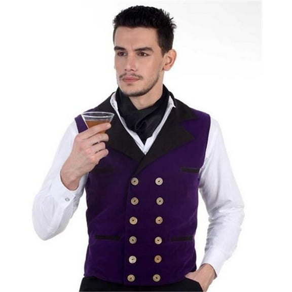The Pirate Dressing C1342 Joshua Velvet Vest- 2XL