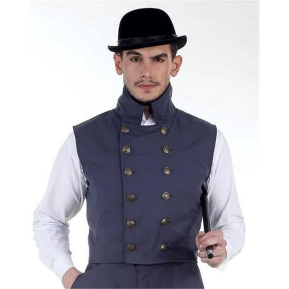 The Pirate Dressing C1344 Herschel Grey Vest- Medium
