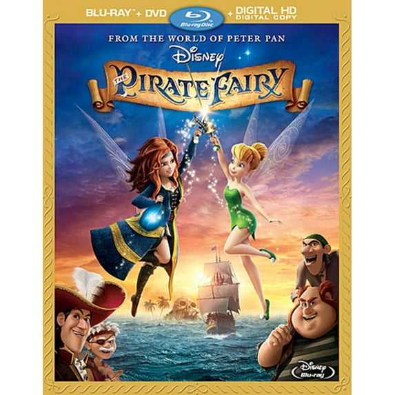 Pre-Owned The Pirate Fairy (Blu-ray + DVD + Digital Copy), Walt Disney Video, Kids & Family