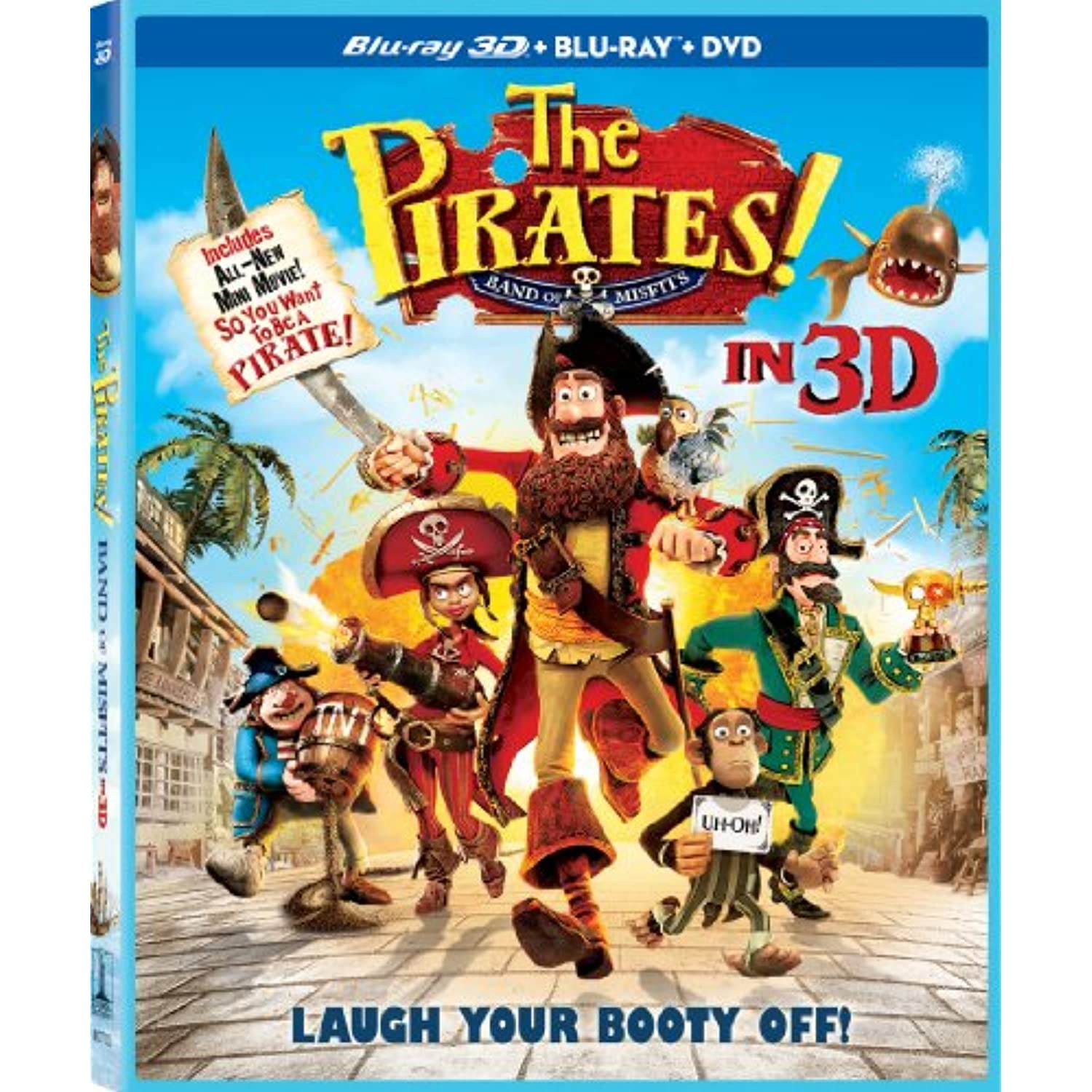 The Pirates!: Band of Misfits (Blu-ray + DVD) - Walmart.com