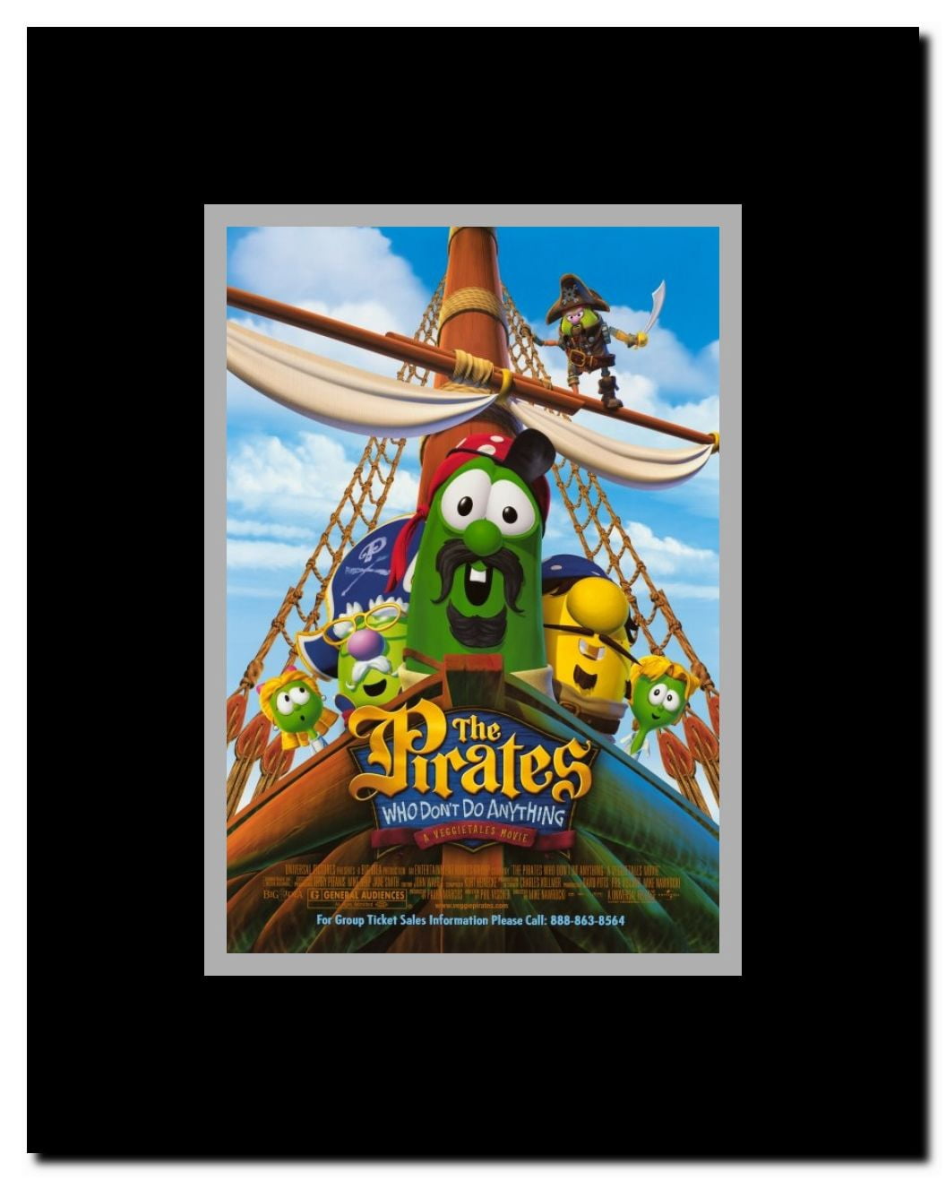 The Pirates Who Dont Do Anything: A Veggie Tales Movie Framed Movie Poster